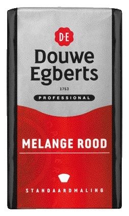 Douwe Egberts - Koffie douwe egberts snelfilter melange rood 250gr | 24 stuks