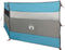 vidaXL - Windscherm - camping - waterdicht - 340x130 - cm - blauw