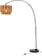 J-Line vloerlamp touw metaal zwart 194 x 146 x 40