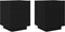 vidaXL - Nachtkastjes - met - LED - Verlichting - 2 - stuks - Zwart - Eiken - 45x40x55 - cm