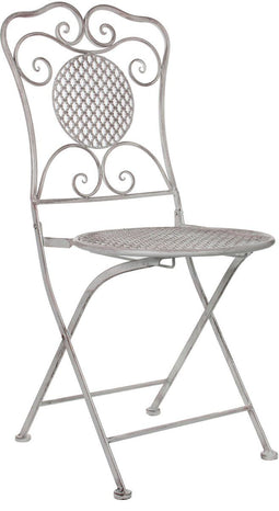 Mica Decorations Provence Inklapbare Bistrostoel - L53 x B40,5 x H90,5 cm - Wit