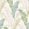 DUTCH - WALLCOVERINGS - Behang - Tropical - Leaf - grijs - en - groen