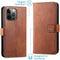 iMoshion Hoesje Geschikt voor iPhone 13 Pro Max Hoesje - iMoshion Luxe Bookcase - Bruin