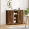 vidaXL - Dressoir - met - LED - - - Oud - Hout - 90x32x75 - cm - Gelaagd - Hout