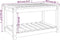 vidaXL Tuintafel 82,5x50,5x45 cm massief grenenhout