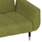 vidaXL - Slaapbank - 2-zits - met - 2 - kussens - fluweel - lichtgroen
