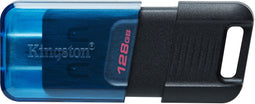 Kingston DataTraveler 80 - USB-C Stick 128GB - 200MB/s Lezen - Blauw