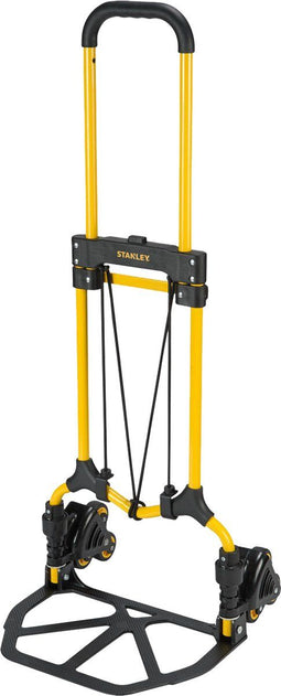 Stanley Opvouwbare Steekwagen SXWTD-FT584 - Max. 60KG - Lichtgewicht Aluminium - Incl. Elastiek - 45 x 39 x 104 CM - Zwart/Geel