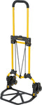 Stanley Opvouwbare Steekwagen SXWTD-FT584 - Max. 60KG - Lichtgewicht Aluminium - Incl. Elastiek - 45 x 39 x 104 CM - Zwart/Geel