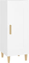 vidaXL - Dressoir - 34,5x34x90 - cm - bewerkt - hout - wit