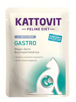 Kattovit - Feline Dieet Pouch Gastro 24x85g - Eend & Rijst