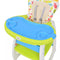 vidaXL - Kinderstoel - met - blad - 3-in-1 - verstelbaar - blauw - en - groen