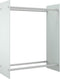 vidaXL - Haardhoutrek - 80x35x100 - cm - gehard - glas - wit