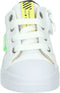 Shoesme sneakers - Witte sneaker met lichtgroen label en zwart detail - Kleur White Black