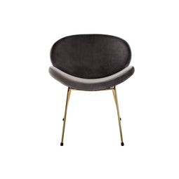Stoel DKD Home Decor 62 x 58 x 73 cm Zwart Gouden Metaal