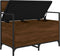 vidaXL - Opbergbankje - 85,5x42x73,5 - cm - bewerkt - hout - bruin - eikenkleur