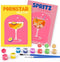 Rubye® Mini Schilderen op Nummers - Volwassenen en Kinderen - Set met Acrylverf en Penseeltjes - (2 stuks)