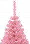 vidaXL - Kunstkerstboom - Halfrond - 240 cm - PVC - Roze