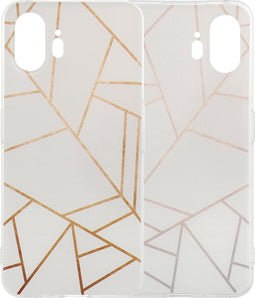 imoshion Hoesje Geschikt voor Nothing Phone (2) Hoesje Siliconen - imoshion Design hoesje - Meerkleurig / White Graphic