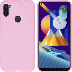 iMoshion Hoesje Geschikt voor Samsung Galaxy M11 / A11 Hoesje Siliconen - iMoshion Color Backcover - Roze