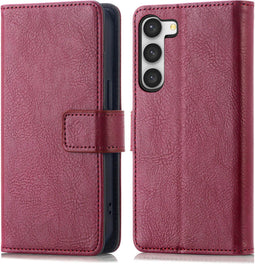 imoshion Hoesje - Geschikt voor Samsung Galaxy S23 - Luxe Bookcase - Bordeaux