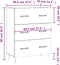 vidaXL - Dressoir - 69,5x34x90 - cm - bewerkt - hout - zwart