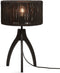 GOOD&MOJO Tafellamp Iguazu - Jute/Bamboe Zwart - Ø30x41cm -