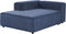APRICA - Chaise longue - Blauw - Rechtszijdig - Corduroy