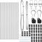 vidaXL - Hekpalen - 13 - stuks - Ø32 - mm - 120 - cm - Gegalvaniseerd - Staal