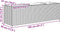 vidaXL - Plantenbak - met - 3 - potten - 105x30x32 - cm - poly - rattan - bruin