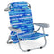 Coast Opvouwbare Strandstoel - 5-standen Rugleuning - Blauw