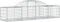 vidaXL - Schanskorven - 13 - st - gewelfd - 200x50x40/60 - cm - gegalvaniseerd - ijzer