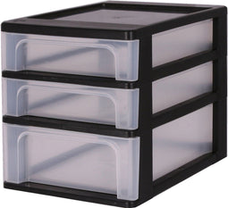 IRIS Organizer Chest - Ladesysteem A4 - 2 kleine lades 4L en 1 middelgrote lade 7L - Zwart