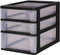 IRIS Organizer Chest - Ladesysteem A4 - 2 kleine lades 4L en 1 middelgrote lade 7L - Zwart