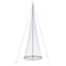 LED Kerstboom met 450 LED Blauw 138.5 x 138.5 x 399 cm Metaal