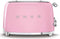 Smeg TSF03PKEU - Broodrooster - 4 brede sleuven 2000 W - Roze