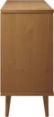vidaXL - Dressoir - MOLDE - 113x40x80 - cm - massief - grenenhout - bruin