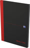 Notitieboek Oxford Black n' Red A4 96vel lijn zwart | 5 stuks