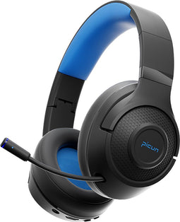 Picun BG-01 Draadloze Koptelefoons - Gaming Headset - Over-ear - Dubbele modus (Bedrade/Bluetooth)- Multi platform - Zwart blauw