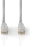Nedis CAT5e Netwerkkabel - U/UTP - RJ45 Male - RJ45 Male - 20.0 m - Rond - PVC - Grijs - Label