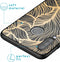 iMoshion Hoesje Geschikt voor Huawei P30 Lite Hoesje Siliconen - iMoshion Design hoesje - Goud / Zwart / Golden Leaves