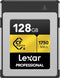 Lexar CFexpress PRO Type B Gold Series 128GB - Leessnelheid 1750MB/s - Schrijfsnelheid 1500MB/s