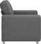vidaXL - Fauteuil - in - Donkergrijs, - 59 - cm - Stof