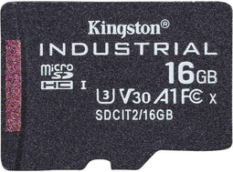 Kingston Industrial - microSDHC 16 GB - Class 10 UHS-I - Temperatuurbestendig