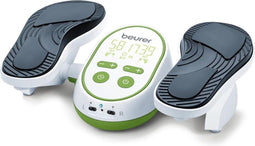 Beurer FM 250 Vital Legs Voetmassageapparaat – EMS – Elektro stimulatie - Stimuleert bloedsomloop – Impulsmassage - Timer - Incl. 2 onderbeenmanchetten, afstandsbediening, netadapter & batterijen - 3 Jaar garantie