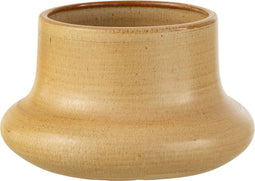 J-Line bloempot Organic - keramiek - beige - small - Ø 18 cm