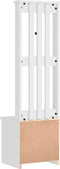 vidaXL - Halboom - SANDENS - wit - 45x40x159,5 - cm - massief - grenenhout