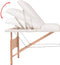 vidaXL - Massagetafel - inklapbaar - 3 - zones - 10 - cm - dik - wit