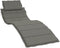 vidaXL - Ligbedkussen - 186x58x3 - cm - stof - gemêleerd - donkergrijs
