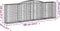 vidaXL - Schanskorven - 4 - st - gewelfd - 400x50x120/140 - cm - ijzer